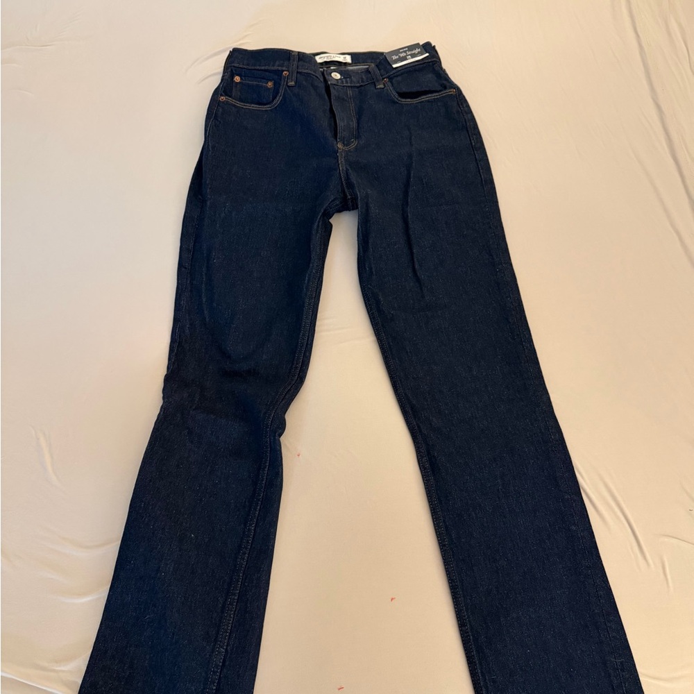 Abercrombie & Fitch Dark Blue Straight Leg Jeans
